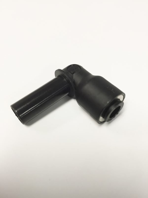 3/8" L - 3/8" OD 90 degree plug-in elbow